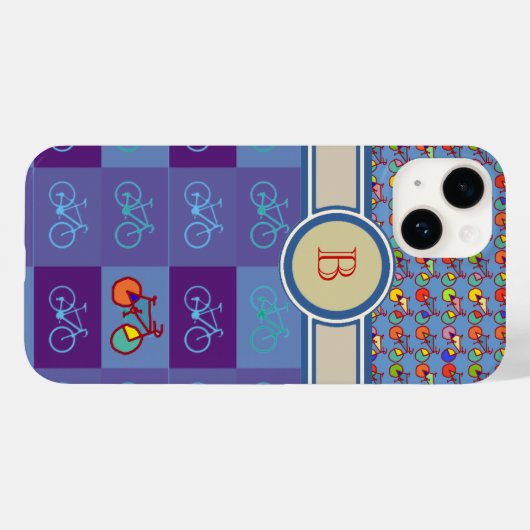 Coques Case-Mate iPhone motif monogramme (Verso (horizontal))