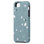 Coques Case-Mate iPhone motif montrant un polaire mignon (Dos gauche)