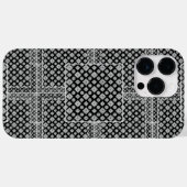 Coques Case-Mate iPhone Motif mosaïque 01.BW.b (Verso (horizontal))