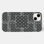 Coques Case-Mate iPhone Motif mosaïque 01.BW.b (Verso (horizontal))