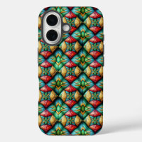 Motif mosaïque géométrique africain coloré