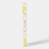 Coques Case-Mate iPhone Motif mosaïque jaune citron (Verso / Gauche)