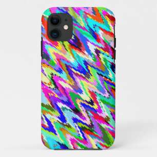 Coque iPhone 11 Motif mosaïque multicolore Abstrait #8