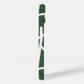 Coques Case-Mate iPhone Motif mosaïque vert et blanc (Verso / Droite)