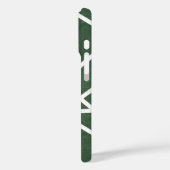 Coques Case-Mate iPhone Motif mosaïque vert et blanc (Verso / Gauche)