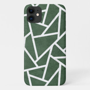 Case-Mate iPhone Case Motif mosaïque vert et blanc