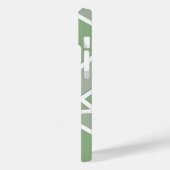 Coques Case-Mate iPhone Motif mosaïque vert olive (Verso / Gauche)