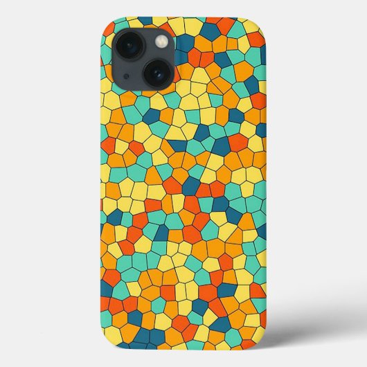 Coques Case-Mate iPhone Motif mosaïque vibrant (Verso)