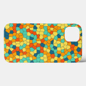 Coques Case-Mate iPhone Motif mosaïque vibrant (Verso (horizontal))