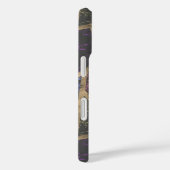 Coques Case-Mate iPhone Motif mosaïque violet et or (Verso / Droite)