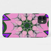 Coques Case-Mate iPhone Motif Motif Monogramme noir et rose joli (Dos (Horizontal))