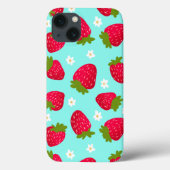 Coques Case-Mate iPhone Motif mou aux fraises (Verso)