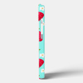 Coques Case-Mate iPhone Motif mou aux fraises (Verso / Gauche)