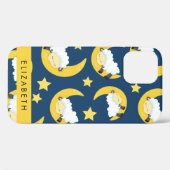 Coques Case-Mate iPhone Motif mouton, Mouton dormant, Lune, Votre Nom (Verso (horizontal))