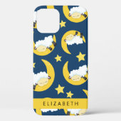 Coques Case-Mate iPhone Motif mouton, Mouton dormant, Lune, Votre Nom (Verso)