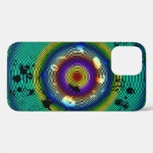 Coques Case-Mate iPhone Motif multicouleur cerclé (Verso (horizontal))