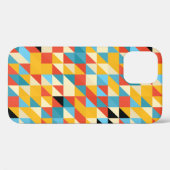Coques Case-Mate iPhone Motif multicouleurs de géométrie transparente (Verso (horizontal))