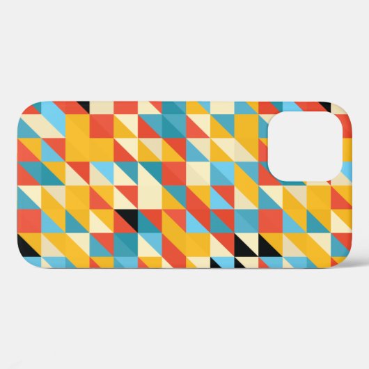 Coques Case-Mate iPhone Motif multicouleurs de géométrie transparente (Verso (horizontal))