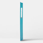 Coques Case-Mate iPhone Motif mural peint vert turquoise (Verso / Gauche)