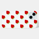 Coques Case-Mate iPhone Motif mûre fraise | (Verso (horizontal))