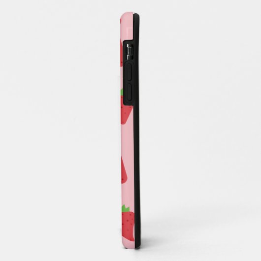 Coques Case-Mate iPhone Motif mûre fraise (Dos/Gauche)