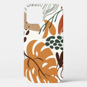 Case-Mate iPhone Case Motif naturel abstrait et transparent sur fond bla