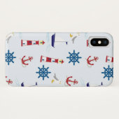 Coques Case-Mate iPhone Motif nautique (Dos (Horizontal))