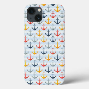 iPhone 13 Case Motif nautique avec Ancres