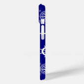 Coques Case-Mate iPhone Motif nautique bleu marine (Verso / Gauche)