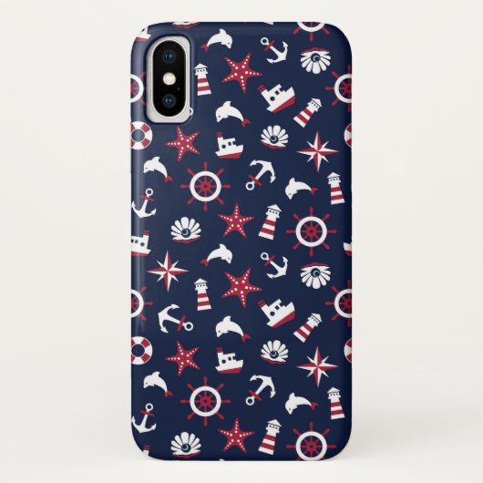 Coques Case-Mate iPhone Motif nautique de mer (Dos)
