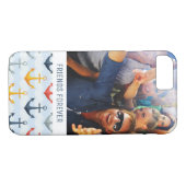 Coques Case-Mate iPhone Motif nautique fait sur commande de photo et de (Dos (Horizontal))