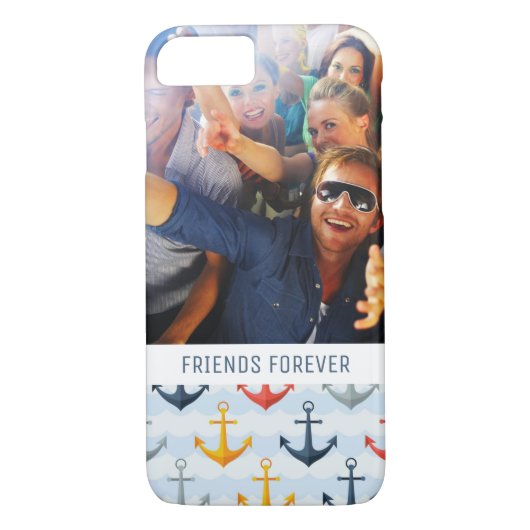 Coques Case-Mate iPhone Motif nautique fait sur commande de photo et de (Dos)