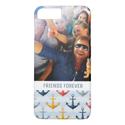 Coques Case-Mate iPhone Motif nautique fait sur commande de photo et de (Dos)