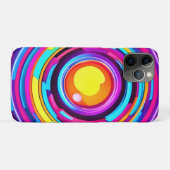 Coques Case-Mate iPhone Motif Neon Circle Vortex (Dos (Horizontal))
