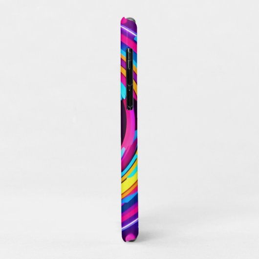 Coques Case-Mate iPhone Motif Neon Circle Vortex (Dos/Gauche)