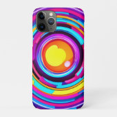 Coques Case-Mate iPhone Motif Neon Circle Vortex (Dos)