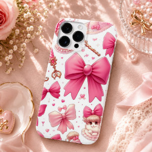 Coque Pour Pour iPhone 14 Pro Max motif noeud et cerise