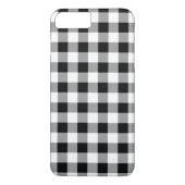 Coques Case-Mate iPhone Motif noir blanc de buffle plaid (Dos)