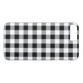 Coques Case-Mate iPhone Motif noir blanc de buffle plaid (Dos (Horizontal))