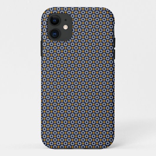 Coques Case-Mate iPhone Motif noir circulaire sans fil (Dos)