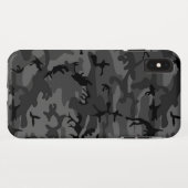 Coques Case-Mate iPhone Motif noir de Camo (Dos (Horizontal))