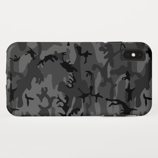 Coques Case-Mate iPhone Motif noir de Camo (Dos (Horizontal))