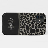 Coques Case-Mate iPhone Motif noir de girafe (Dos (Horizontal))