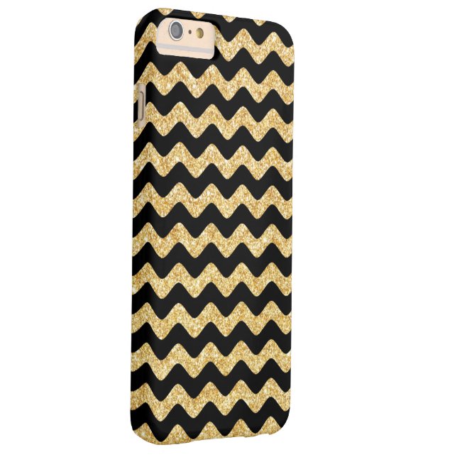 Coques Case-Mate iPhone Motif noir élégant de Chevron de zigzag de parties (Dos/Droite)