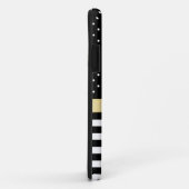 Coques Case-Mate iPhone Motif noir et blanc chic (Dos/Droite)