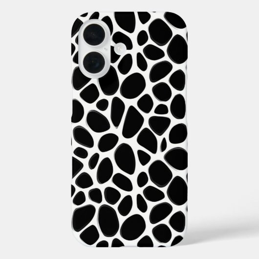 Coques Case-Mate iPhone Motif noir et blanc complexe (Verso)