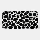 Coques Case-Mate iPhone Motif noir et blanc complexe (Verso (horizontal))