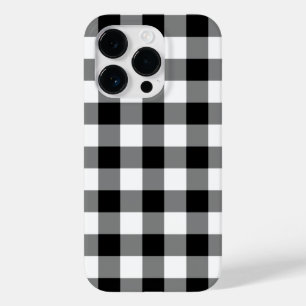 Coque Pour iPhone 14 Pro Motif noir et blanc de guingan