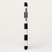 Coques Case-Mate iPhone Motif noir et blanc de rayures (Dos/Gauche)