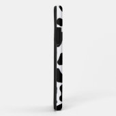 Coques Case-Mate iPhone motif noir et blanc d'impression de vache (Dos/Droite)